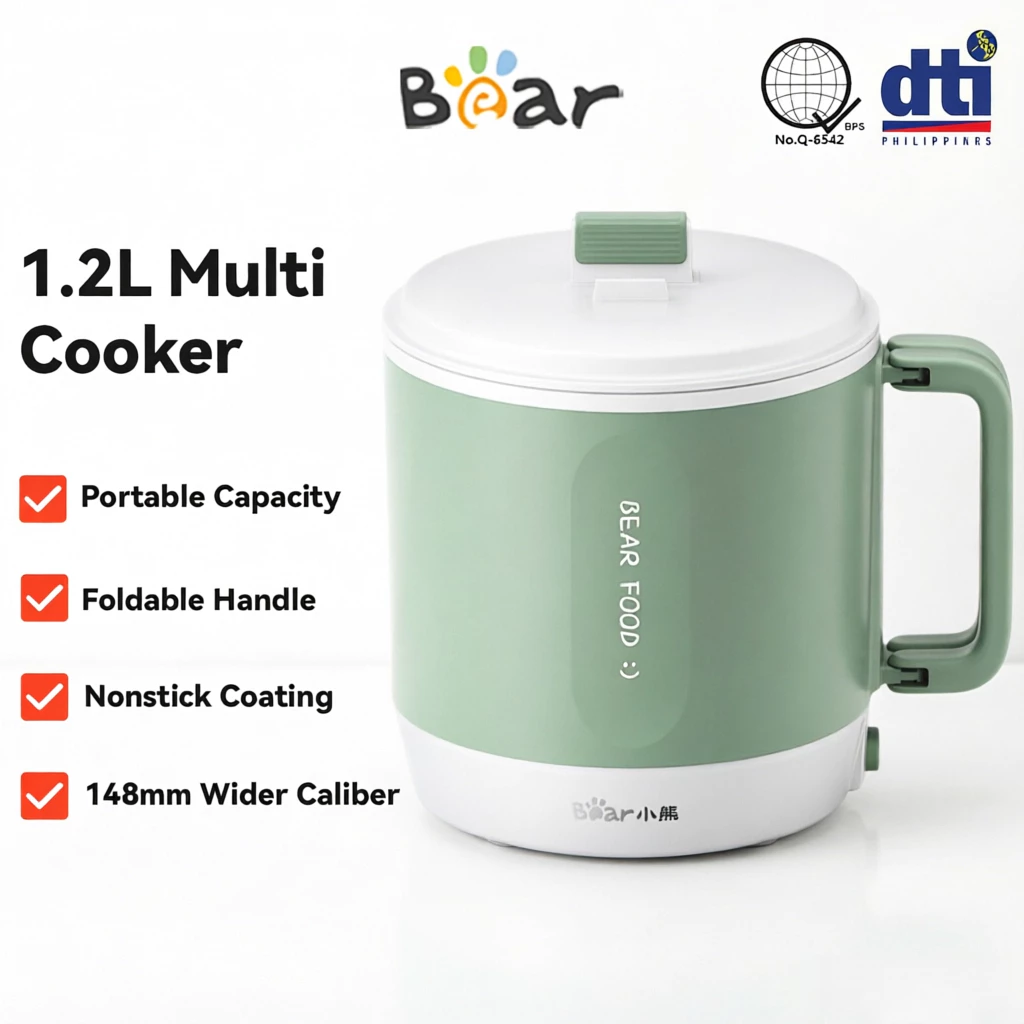 Bear Mini Rice Cooker Portable Electric Cooking Pot